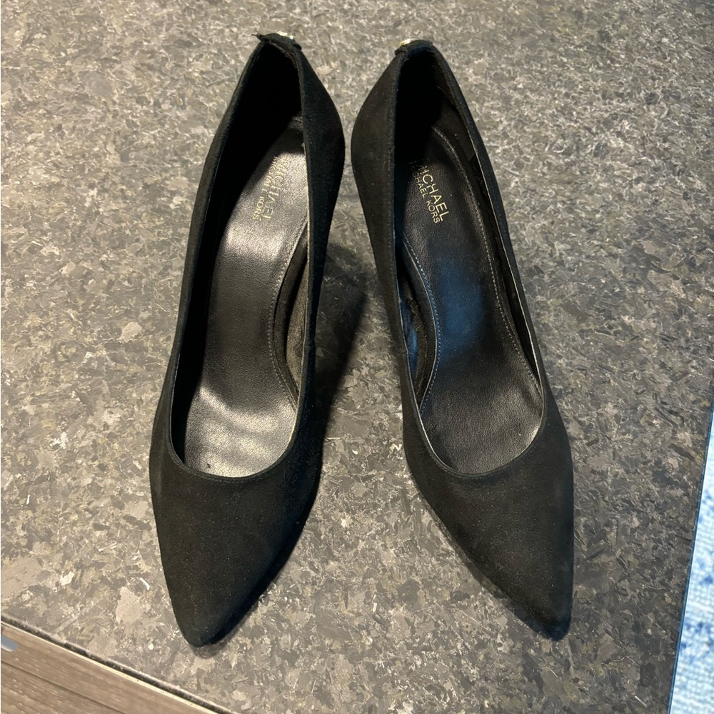 Michael Kors Black Suede Pumps